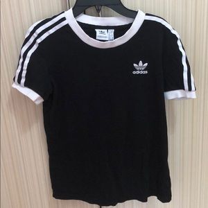 Women’s Adicolor Cotton 3-Stripe T-Shirt
